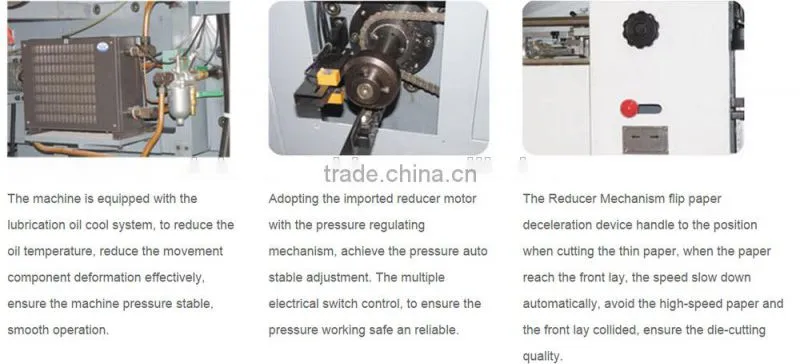 2016 Hot sale Automatic Corrugated Paperbpard die cutting &creasing machine
