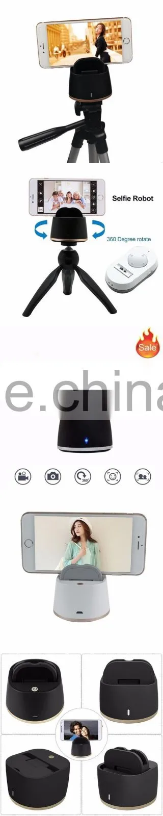 360 Degrees Remote Control rotation Panorama Shooting Auto face tracking Selfie Robot compatible for iphone ios android