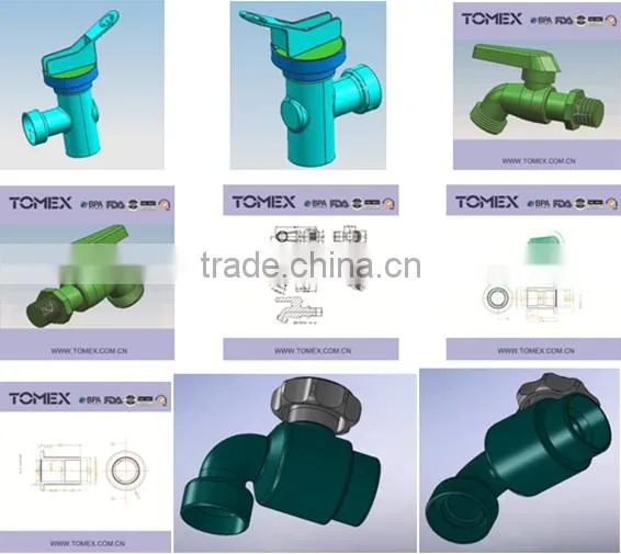 Flexible tee pex al pex pipe and fittings brass connector