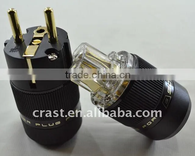 Audiocrast 24K Gold Plated SCHUKO Power Connector