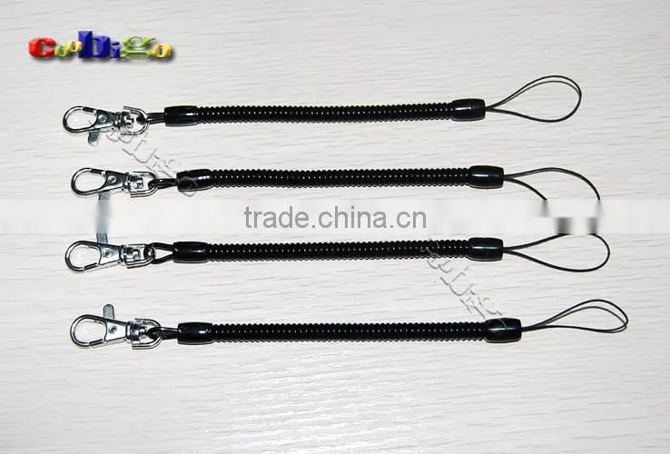 8-1/2"(215mm) Mix Color Expandable Coil With Metal Hook for Mobile Phone Straps #FLQ062B(Mix-s)