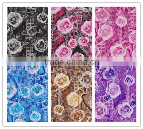 flower design printing foil For Pvc coated fabric