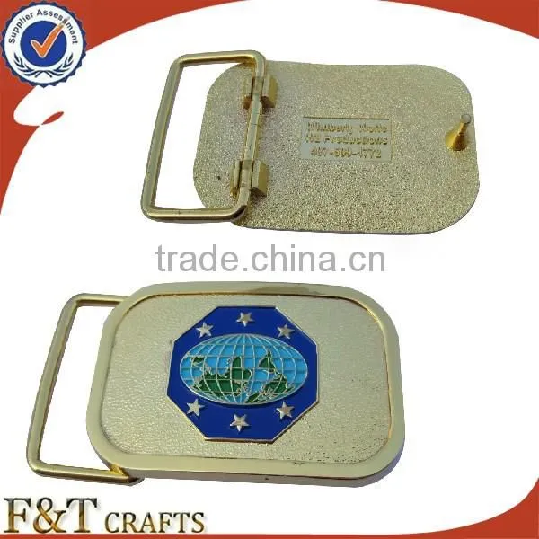 Zinc alloy antique tin 3D logo men belt buckle for own your desgin