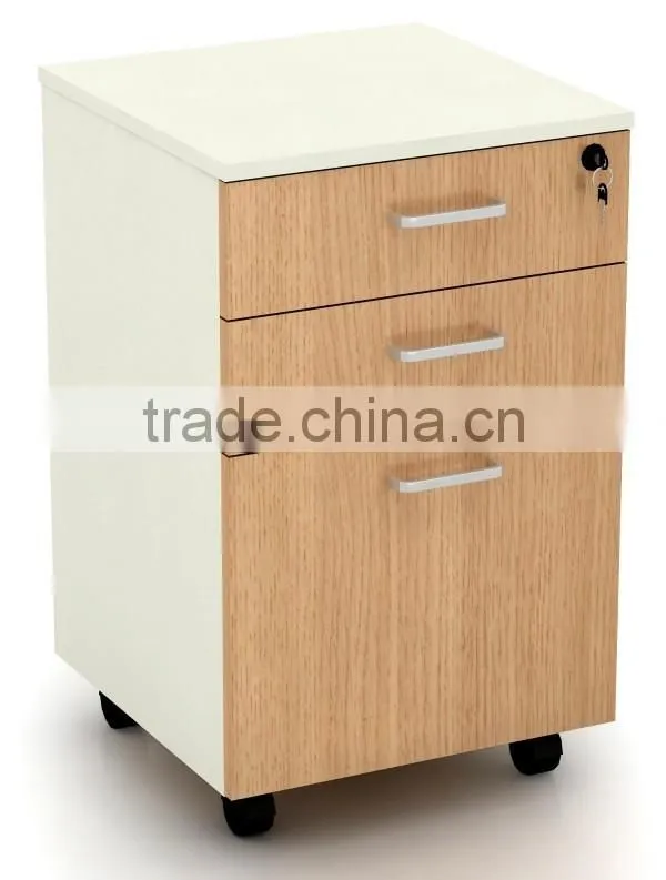 Mobile pedestal storage drawer side cabinet for office desk workstation