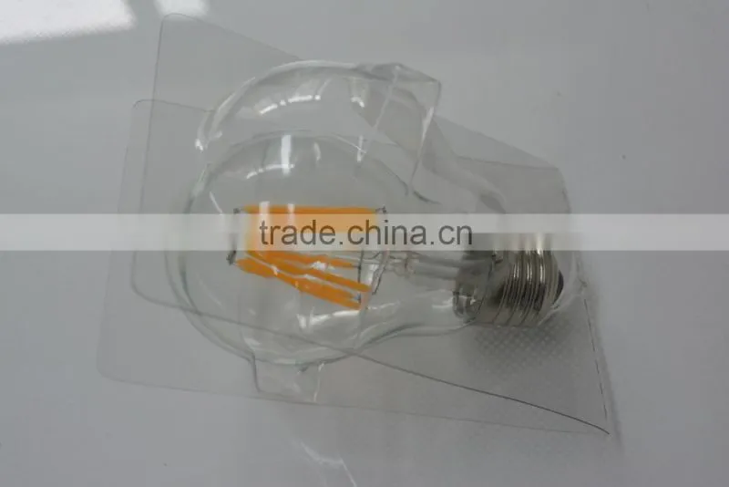 Warm white color changing e27 A60 4W dimmable bulb led filament