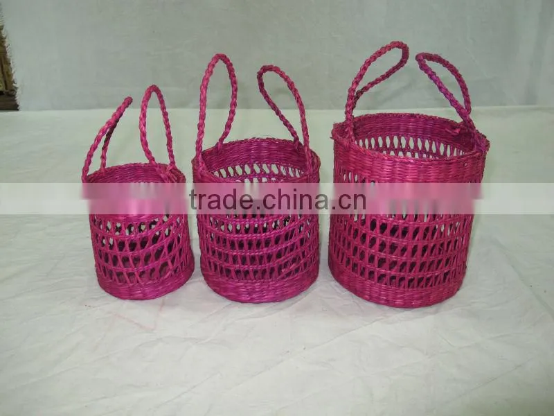 2015 New Product Rectangle Water Hyacinth Basket for Home Decoration and Furniture