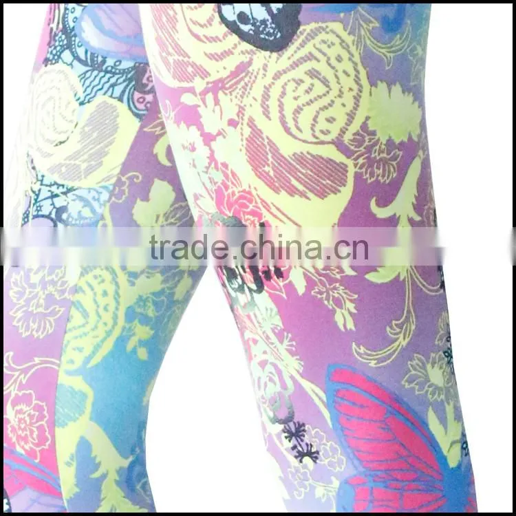 Wholesale 2015 Hot Se Womens Pattern Print Women Stretch Leggings Tights Pencil Skinny Pants