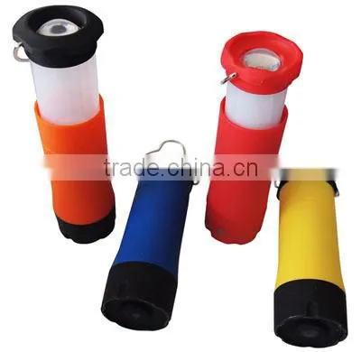 TE044 New design ABS+rubber 1 led retractable Camping Light