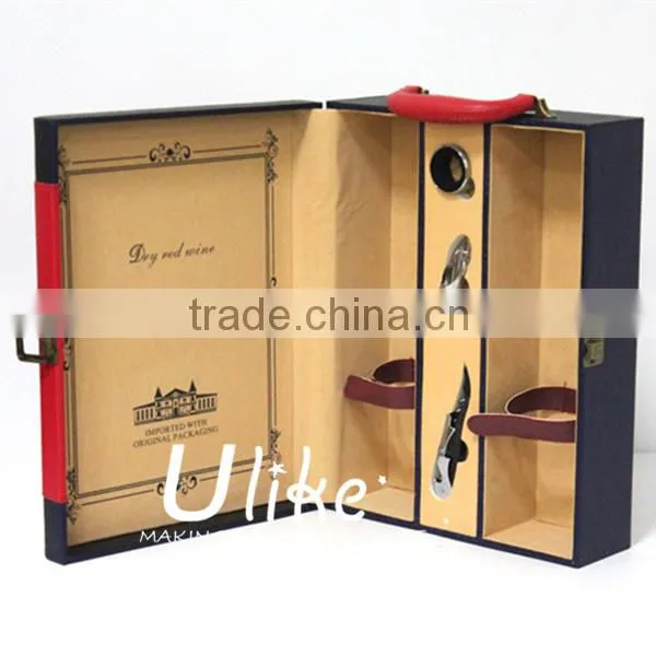 Hot Sell gift boxes twisted wine glass gift box wine glass packaging boxes faux leather gift boxes gift boxes for bottles