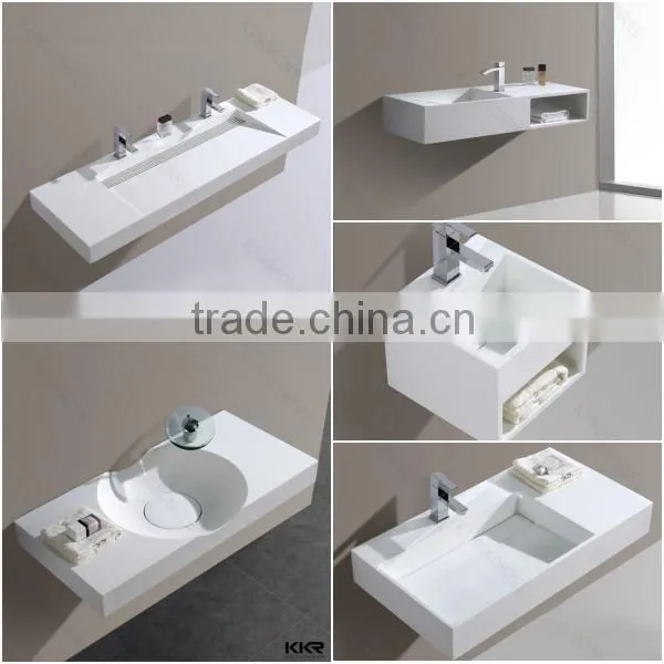 Single faucet hole Floor Mounted Pedestal basin