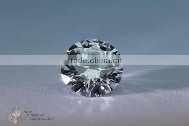 Colorless lab-grown single-crystal rough diamond
