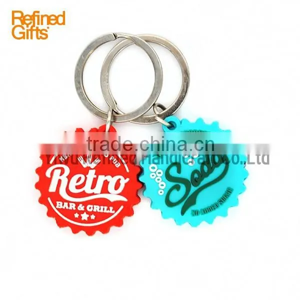 Creative red Blue shell keychain Personalized pvc rubber sun Capsule Keychain