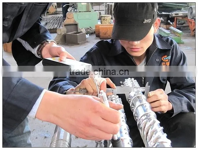 rubber screw barrel