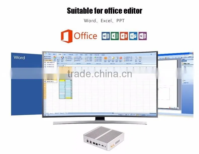 New Product Mini PC Barebone System Intel Core i3 4158u 2.0G Fanless Desktop Computer i3 Windows Ubuntu Dual NIC 2 Lan