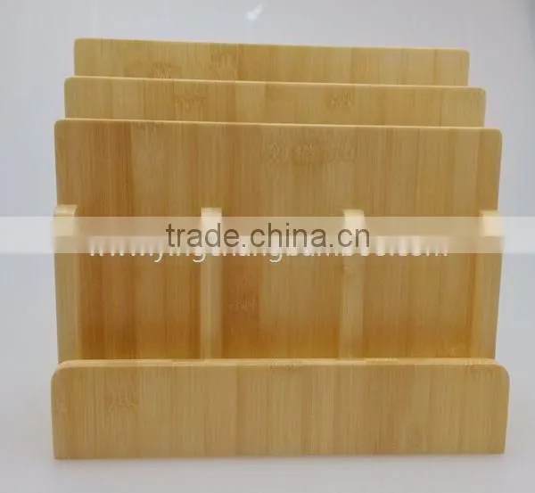 bamboo office file rack