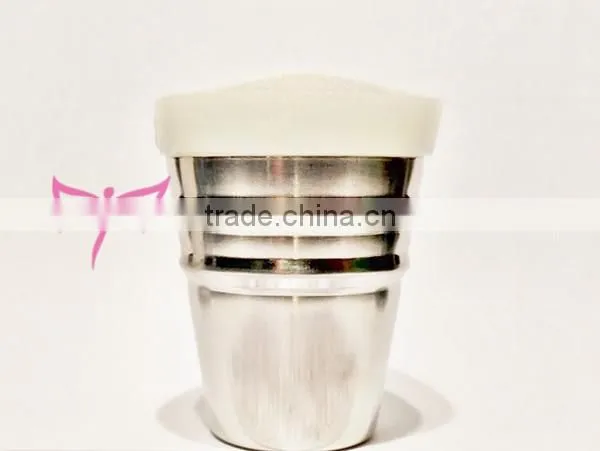 New Ukraine nail metal stamper 4cm head with glitter,white glitter nail stamper