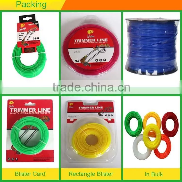 Factory Direct Selling Grass Trimmer Accessories Spool 5LB Hexagon Shape Blue Colored Mowing Line Nylon Grass Trimmer Line