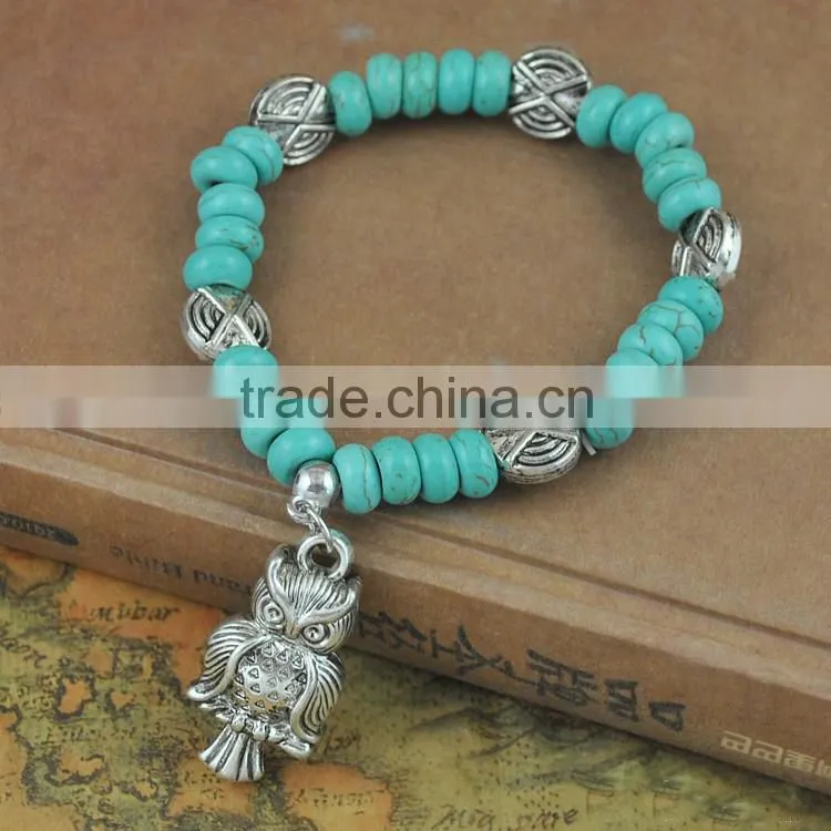 peacock hand made gemstone bracelet, gemstone chip bracelets