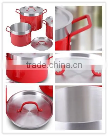 Colorful New item hot sale satin cooking pots for sale camping pot set cooking sets