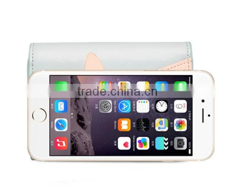 Bifold fancy rabbit wallet for young lady in multi color