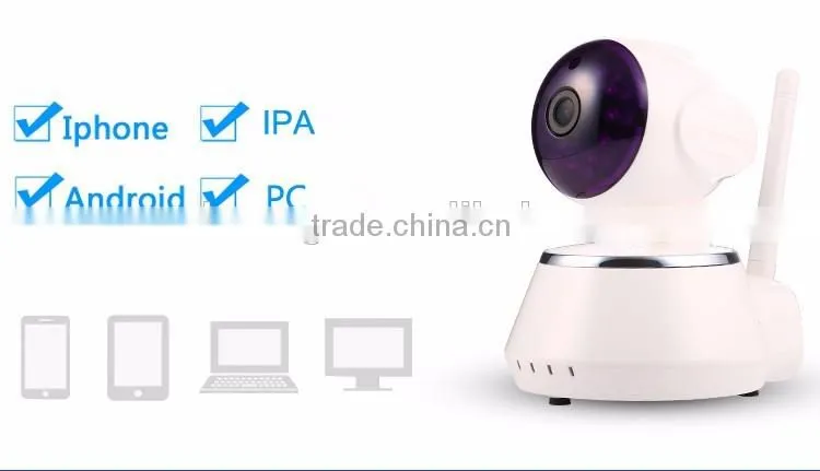 Wireless HD Onvif 1.0 megapixel Wifi P2P ip camera smart home system