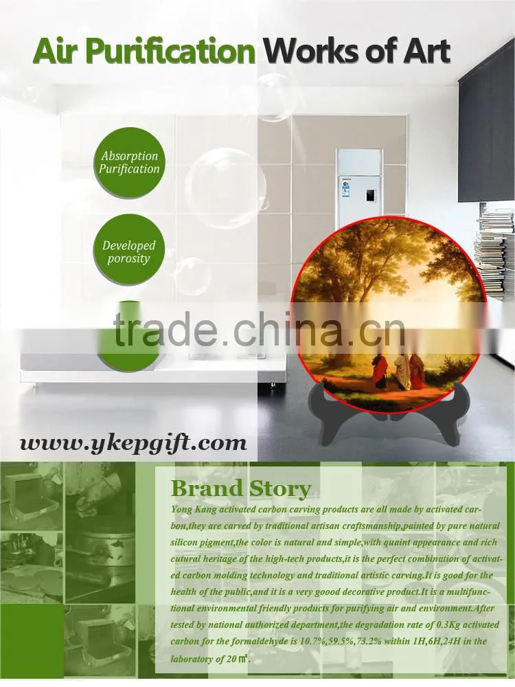 Elegant artificial arts crafts religious plate for home furnishing