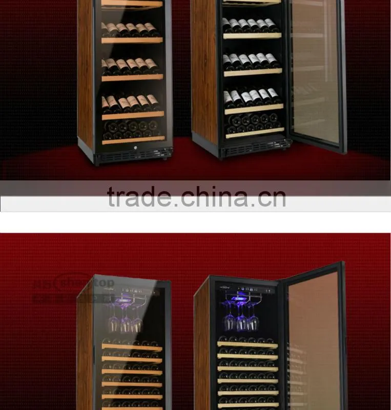 Shentop 168-bottle humidity wine cooler with luxury touch STH-G168UA steel handle refrigerated wine dispenser Compressor Cooler
