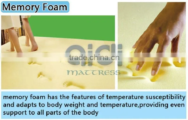 High Quality Bed Frame, Comfort Sleep Memory Foam Pad, Wood Bedroom Furniture AM-0110