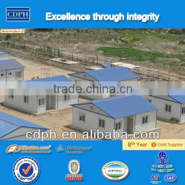 Modern design prefabricated houses with suspender flooring ,high rise steel structure building