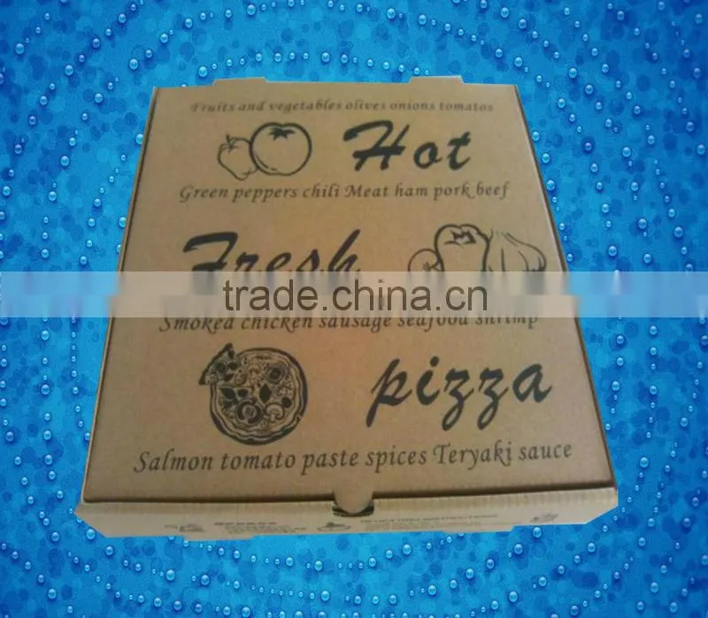 Handmade custom white pizza box food grade