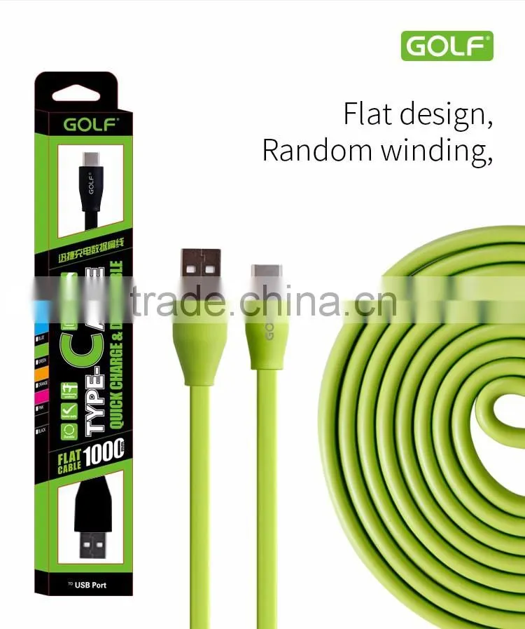 Good quality flat high speed USB data charger cable for mobile phone