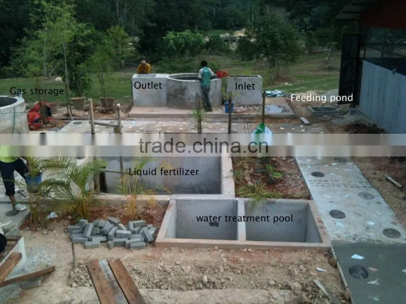 China Puxin Household 4m3 Biogas Anaerobic Digester