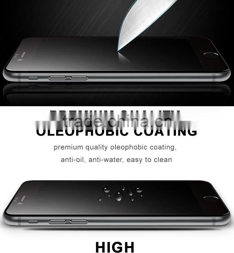 3D curved full screen cover tempered glass screen protector for iPhone 6s, curved edge glass for s6 edge and edge plus