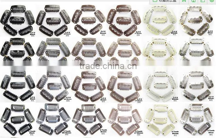 wholesale hair clips plain hair clips hair extension snap clips 3.2cm 2.8cm 2.2cm