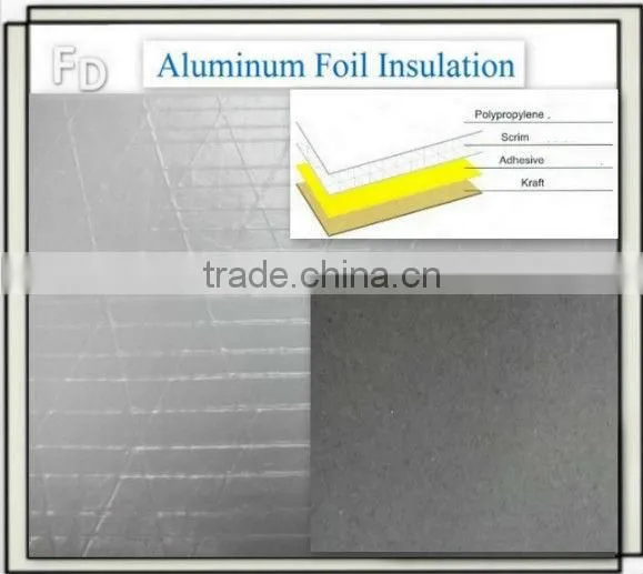 reflective aluminium multi foil bubble insulation material