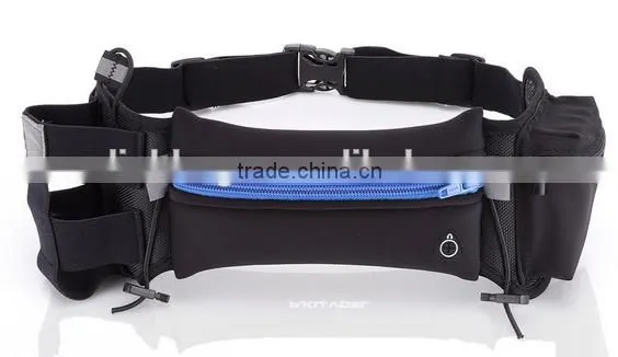 Running Belt Runner Sport Elastic Fanny Pack Race Item Belt Pouch with Water Bottle Pocket Waist Items for Cycling Hiking