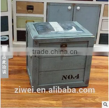 Vintage Wooden Storage Trunk Box