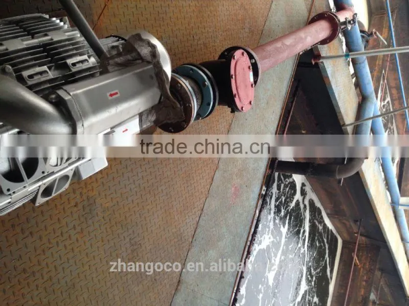 wastewater treatment using 3RB 3 stages 4KW ring blower