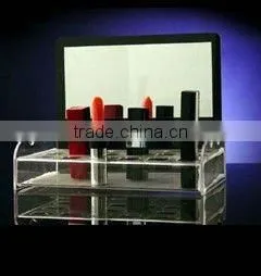 Table Top Cosmetic Makeup Organizer Clear Storage Box