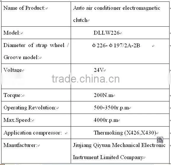 Thermoking air conditioner compressor clutch