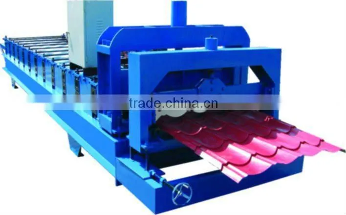 7.5KW Arc Glazed Tile Roll Forming Machine , 0.15mm-0.8mm Metal Forming Equipment