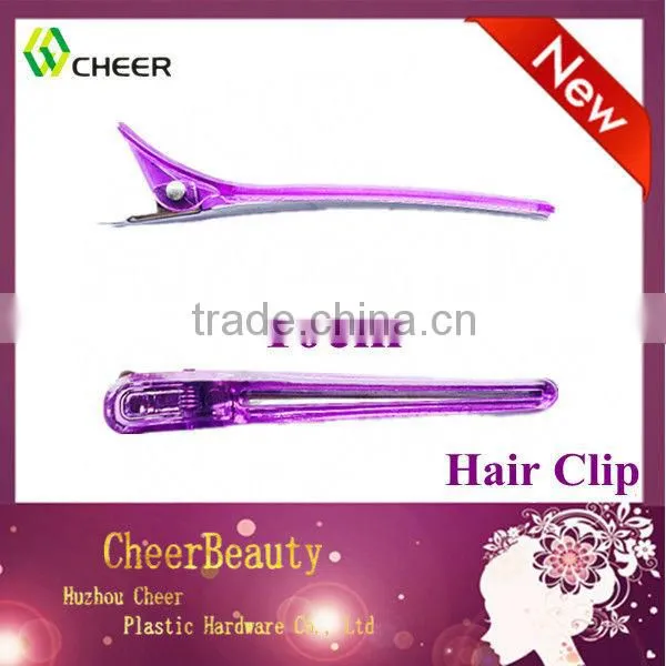 clear hair clips HC014/hair salon clip/clear clip hair products