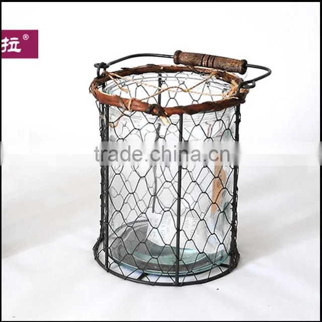 hanging jute lantern outdoor lantern for garden