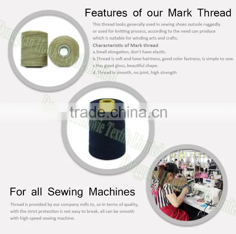 Mark thread for overlock&blind-stitching thread string