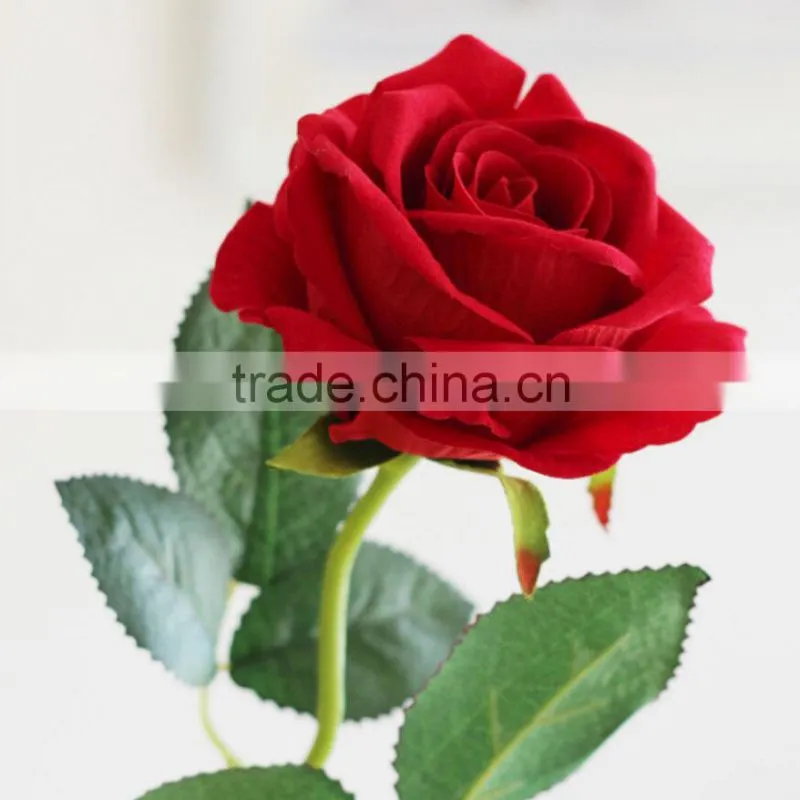 Romantic pink artificial wild flower rose for wedding