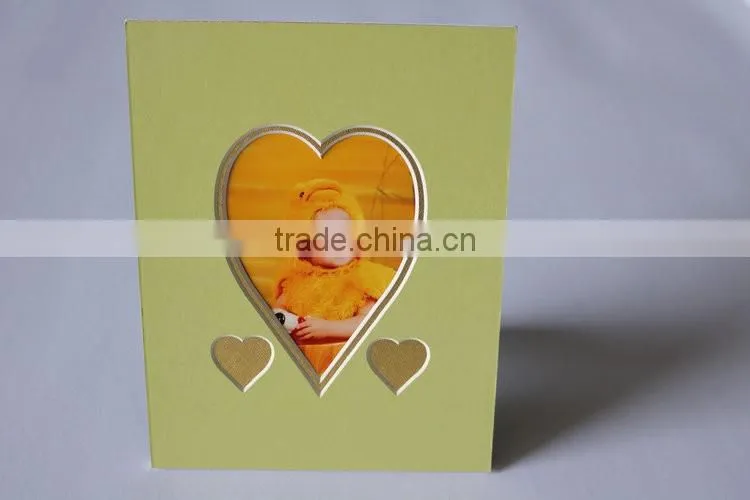 Promotional gift outer size 6*8" inner cut 4x6" picture paper frame card