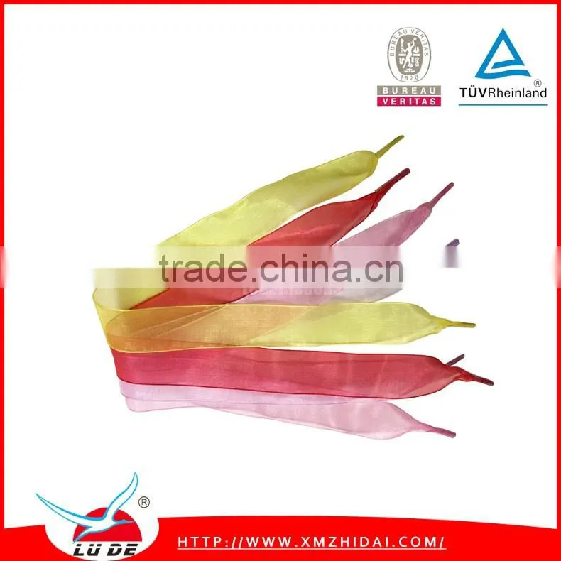 wholesale organza ribbon handles /shoelace for handbags