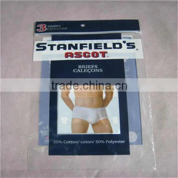 Lowest price China header bag custom printed hole punch