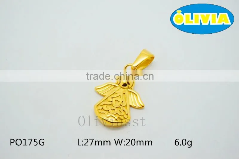 Olivia 2016 New Fashion Modern 316 Stainless steel Cast Metal Love Lovely Angel Cupid pendant