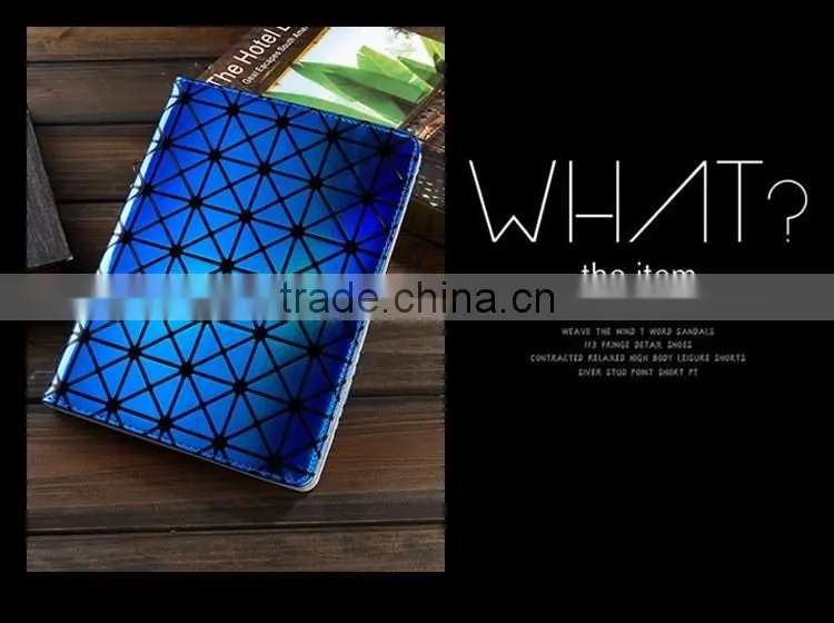 For iPad Mini Sleeve Leather Case Laser Drilling Flip Stand Cover Wallet Case